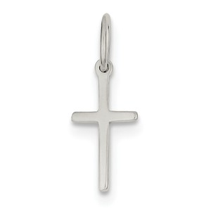 Sterling Silver Polished Latin Cross Charm
