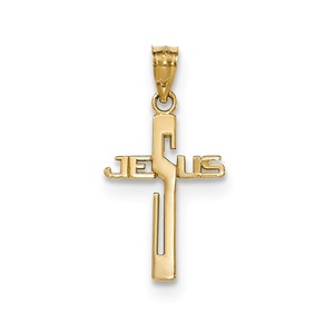 Polished Jesus Cross Pendant