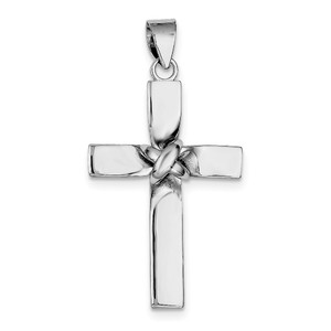 Sterling Silver Rhodium platedLatin Cross Pendant