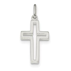 Sterling Silver Cut out Cross Charm