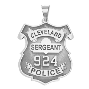 Personalized Police Shield Ohio Badge with Your Department  Rank and Number