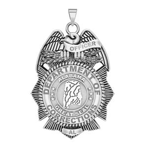 Personalized Alabama Corrections Badge with Your Number