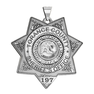 Personalized 7 Point Star New Mexico Sheriff Badge with your Dept and Number