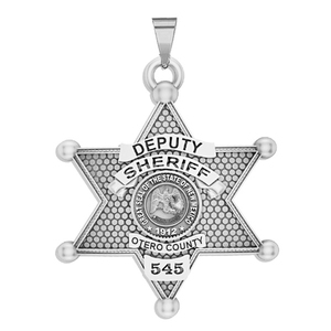 Personalized Otero County New Mexico Sheriff Badge with your Rank and Number