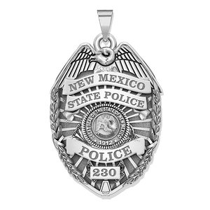 Personalized New Mexico STATE POLICE Badge with Your Number