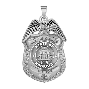 Personalized Georgia Police Badge with Your Name  Rank  Number   Department