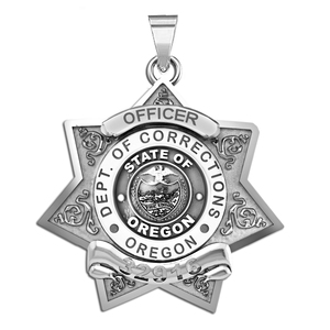 Personalized Oregon Department of Corrections Badge with Number