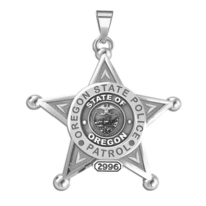 Personalized Oregon State Patrol Badge with Number