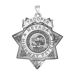 Personalized Nevada Highway Patrol State Trooper Badge with your Number