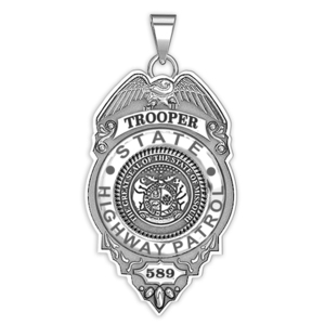 Personalized Missouri Higway Patrol State Trooper Badge with Your Rank and Number
