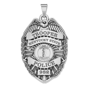 Personalized Kentucky Trooper Badge with Your Rank and Number