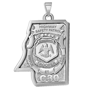 Personalized Mississippi Trooper Police Badge  with Rank and Number
