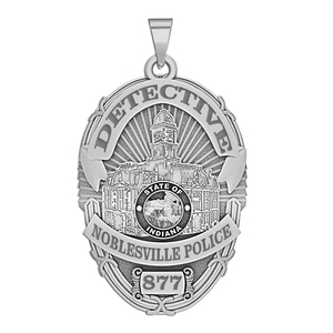 Personalized Noblesville Indiana Police Badge with Your Rank and Number