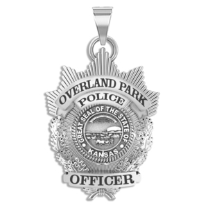 Personalized Overland Park Kansas Police Badge with Your Rank and Number