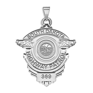 Personalized South Dakota Highway Patrol Police Badge with Your Number