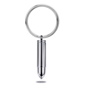 Bullet Shaped Cremation and Ash Vessel Keychain