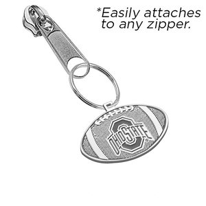 Ohio State University Football Logo Zipper Pull