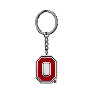 Ohio State University Color Enamel O Logo Keychain