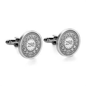 USA 250 Round Cufflinks