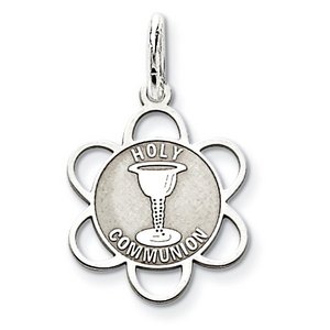 Sterling Silver Holy Communion Pendant Charm