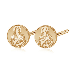 Pair of Saint Mary Magdalene Stud Earrings