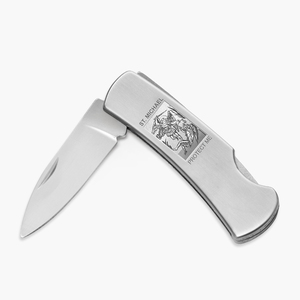 Stainless Steel Saint Michael Knife