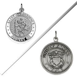 Saint Christopher Double Sided US Navy Religious Medal