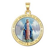 Miraculous Medal Round Color  EXCLUSIVE 
