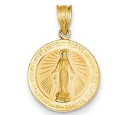 14K Yellow Gold Miraculous Medal