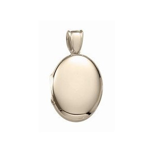 Solid 14k Premium Weight Yellow Gold Oval Picture Locket