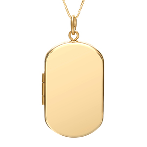 14k Gold Filled Dog Tag Photo Locket