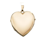 Solid 14K Yellow Gold Heart Four Photo Locket
