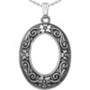 Sterling Silver Antique Oval Photo Locket
