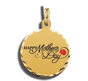 Mother s Day Happy Mother s Day Red Rose Charm