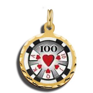  100 Poker Chip Charm