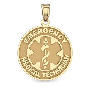 14k Yellow Gold EMT Charm or Pendant
