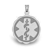 Stainless Steel Medical ID Pendant