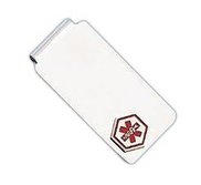 Sterling Silver Medical ID Money Clip