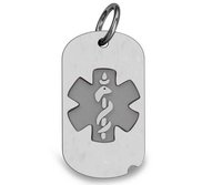 Stainless Steel Medical Dog Tag Pendant