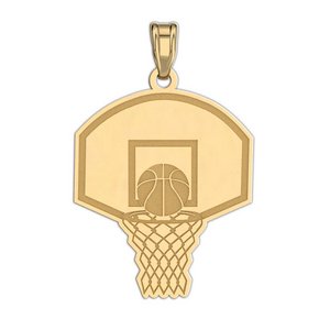 Engravable Basketball Hoop Pendant or Charm