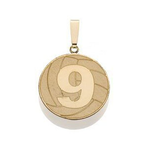 Custom Volleyball Pendant w  Number