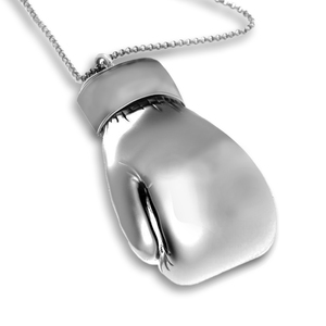 Sterling Silver Boxing Glove Pendant