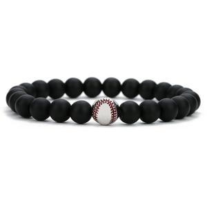 Stainless Steel Personalized Softball Bracelet