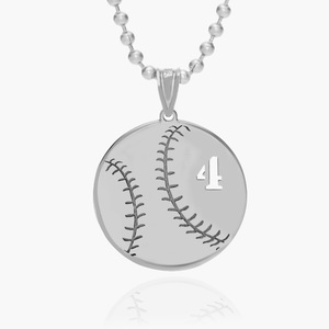 Customized Round Baseball Cut Out Number Disc