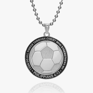   Through Christ Who Strengthens Me  Soccer Charm or Pendant