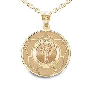 Exclusive Saint Sebastian Soccer Medal