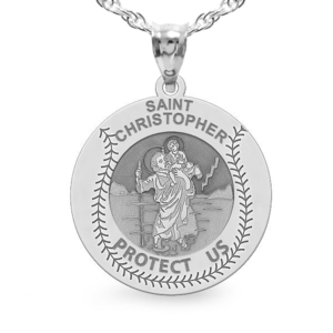 Exclusive Saint Christopher Baseball Medal