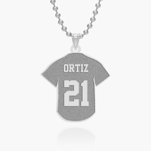 Baseball Jersey Charm or  Pendant w  Name   Number