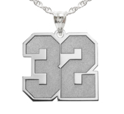 Sports Number Pendant Charm or Necklace