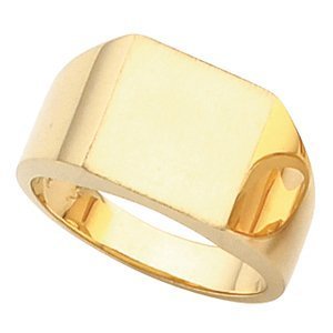 14k Gold Men s Square Signet Ring